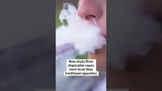 New study finds disposable vapes more toxic than traditional cigarettes #shorts