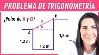 TRIGONOMETRÍA 📐 PROBLEMA de Longitud e Inclinación