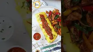 Restaurant style Chicken Fajita Omelette Ramadan Recipe by Food Fusion