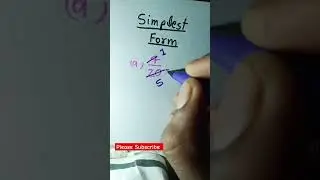 Simplest form _Simplest form kaise kare _How to do simplest form_ #easy #ytshorts #Shorts