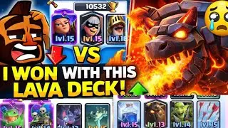 He Had LEVEL 15… I Had SKILL 💀 | Lava Deck Full Gameplay