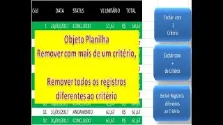 Exclusão de registros direto da planilha com mais de um critério com VBA