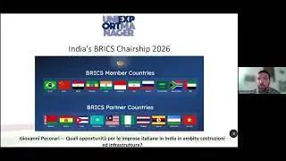 Giovanni Pecorari - Trend settore costruzioni ed infrastrutture in India. Opportunità per le imprese