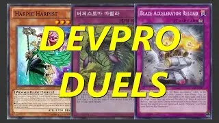 Yugioh Devpro Duels - Harpie Ladies, Volcanics & Burgesstoma