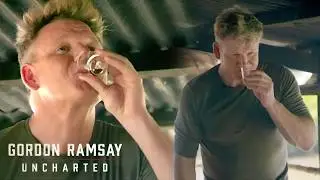 🥃 Gordon Ramsay's Taste Test: Laos Moonshine with a Gecko Twist | Gordon Ramsay: Uncharted
