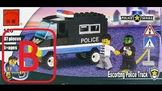 Полицейская эскорт-машина Police Escort Truck ( Собираем конструктор Bricks, Lego..etc)