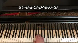 G-sharp Natural Minor Scale