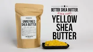 Yellow Shea Butter | 100% Pure + Vegan Skin Care Ingredient | Vitamin Rich + Anti-Inflammatory
