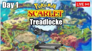 A Nuzlocke With Exercise! Pokemon Scarlet Treadlocke Day 1