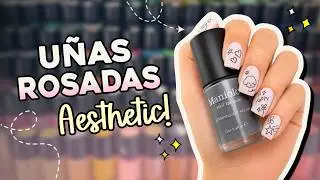 🩷 U&Ntilde;AS ROSADAS AESTHETIC &middot; Dise&ntilde;os tiernos en u&ntilde;as cortas 🐻