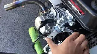 212cc Motor swap on Coleman ck100 go kart