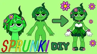 [Incredibox Sprunki] 💚Vineria💚 DIY Paper doll Sticker #sprunki #vineria #paperdiy #paperdoll
