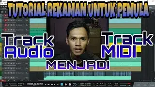 Tutorial rekaman untuk pemula - cara merubah track audio menjadi track MIDI di srtudio one #7