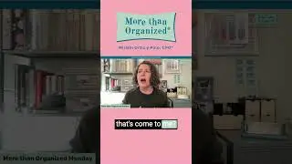 You Need to Be Flexible and Adaptable to be Productive | #Shorts | More than Organized