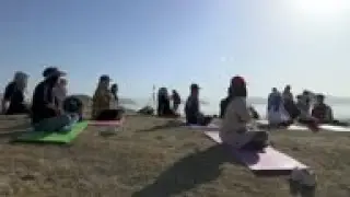 Yoga enthusiasts mark Int'l Yoga Day in Kabul