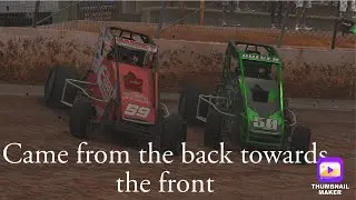 Iracing dirt midget full race at millbridge with In car camera. Crazy fight back to the front