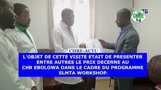 LE LABORATOIRE DU CHR EBOLOWA REMPORTE LA 2&egrave;me PLACE AU SLMTA 1 WORKSHOP.