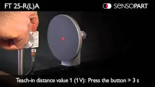 Miniature distance sensor FT 25-R(L)A Teach-in Analogue output