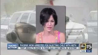 Mom accused of injecting kids with meth