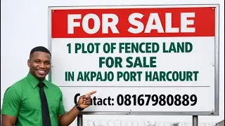 1 plot of fenced land for sale in akpajo port harcourt.