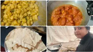 दोपहर में बना लिया बंगाल का  डिश आलू पास्ता साथ में औरत दाल Phurulia jhal 😋 bengali cooking vlog
