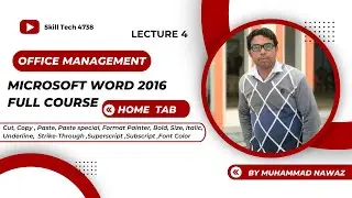 Microsoft Word 2016 Full Course in Urdu Hindi | Home Tab  Lecture 4 | for Beginners to Advance