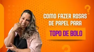 Como fazer rosas de papel para topo de BOLO - Silhoutte 