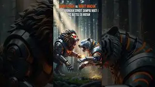 Lion Robot vs Tiger Robot 🔥 Fierce Fight to the Death | Epic Battle in the Jungle #shorts