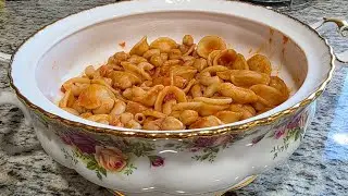 My Wife's Version of Pasta E Ceci Review II #pasta #garbanzos