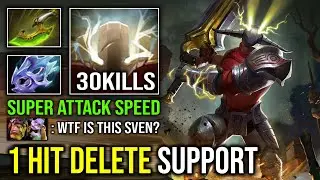 WTF 1 Hit Delete Support Intense Level 30 Cleave God 1050 GPM Super Carry Sven Dota 2