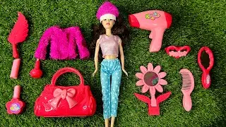 Disney Princess Doll Makeover - DIY Miniature Ideas For Barbie ~ Wig, Dress, Faceup, andMore!