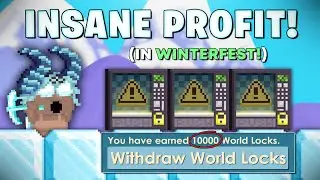 How to get RICH FAST in Winterfest! INSANE PROFIT in Growtopia! (OMG)