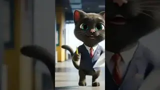 From Alley Cat to Office Pro! 🏢🐾 #CareerGlowUp  #cat #cute #pets #cutecat #kitten #cats #meow