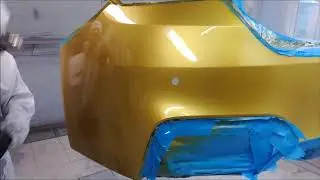 BMW M4,покраска бампера в переход!губа тип пластика Pur клейка с армирующей сеткой!
