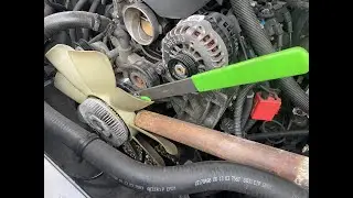 OldGuyDIY Final Solution To Remove Water Pump Fan Nut GM 5.3L Tahoe Suburban Auto Zone 57270 Best ?