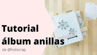 Tutorial @holiscrap 1a parte álbum anillas disco con Plántate Dunaon