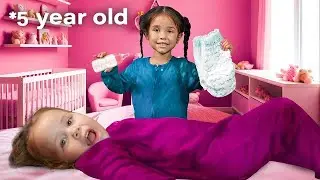 5 Year Old Becomes a MOM for a Day!