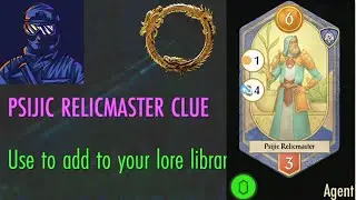 ESO: Psijic Relicmaster Clue Location (Tales of Tribute Card Upgrade)