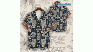 New York Mets Tiki God Statue Blue Theme Hawaiian Shirt