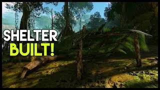 Building a Shelter & Worm Infection?! (Green Hell Gameplay Part 4)