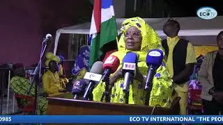 AJI YAM SECKA GIVE A SPEECH IN BANJUL