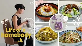 Homebody vlog, daily life, cooking at home, crocheting