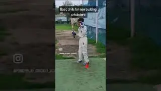 Basic drill for budding cricketers . #cricket #viral #trending #shorts #club #sports #athlete #fun