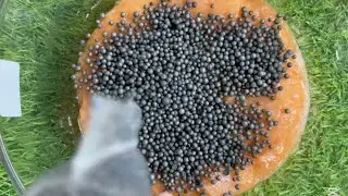 Making Slime with Slushie Beads - Oddly Satisfying Video