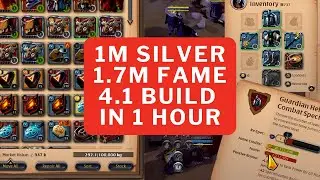 1M Silver and 1.7M Fame in 1h (40k build) - Albion Online