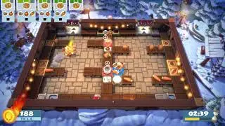 [Overcooked! AYCE] OC1 Festive Seasoning 1-2 - 2p - Score: 1800 w/ 笨笨