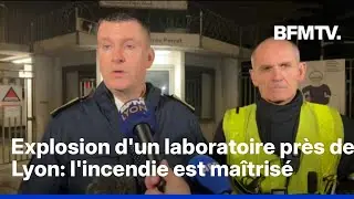 Explosion d'un laboratoire pr&egrave;s de Lyon: l'incendie est ma&icirc;tris&eacute; et le confinement est 