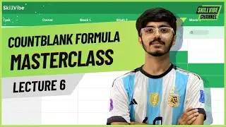 COUNTBLANK Formula in Excel | Easy Hindi Explanation | Lecture 6