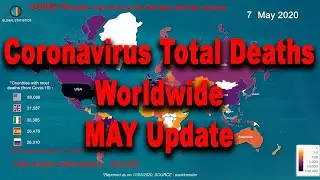 Coronavirus Map TImelapse of Deaths across the world (Jan 22nd to 11th May, 2020) ( Covid-19)