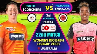 🔴 WBBL 2023 Live: Perth Scorchers Women vs Melbourne Renegades Women | PRSW vs MLRW Match Today
